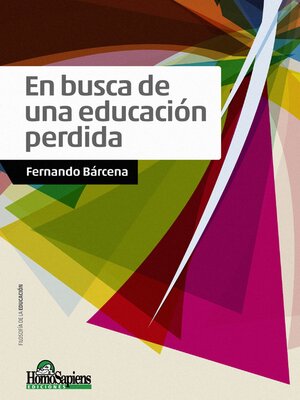 cover image of En busca de una educación  perdida